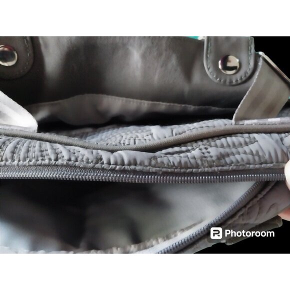 Petunia Pickle Bottom Dark Gray Satchel/Backpack Diaper Bag - Picture 10 of 10